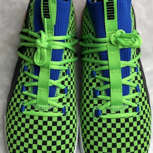 New Puma Basketball Clyde Court Summertime Green Men Sneakers 192893-01 Size 11 - Picture 2 of 8